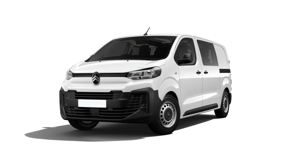 Citroën Jumpy Doble Cabina Plegable Talla M BlueHDi 120 S&S en renting en Zaragoza — Lateral