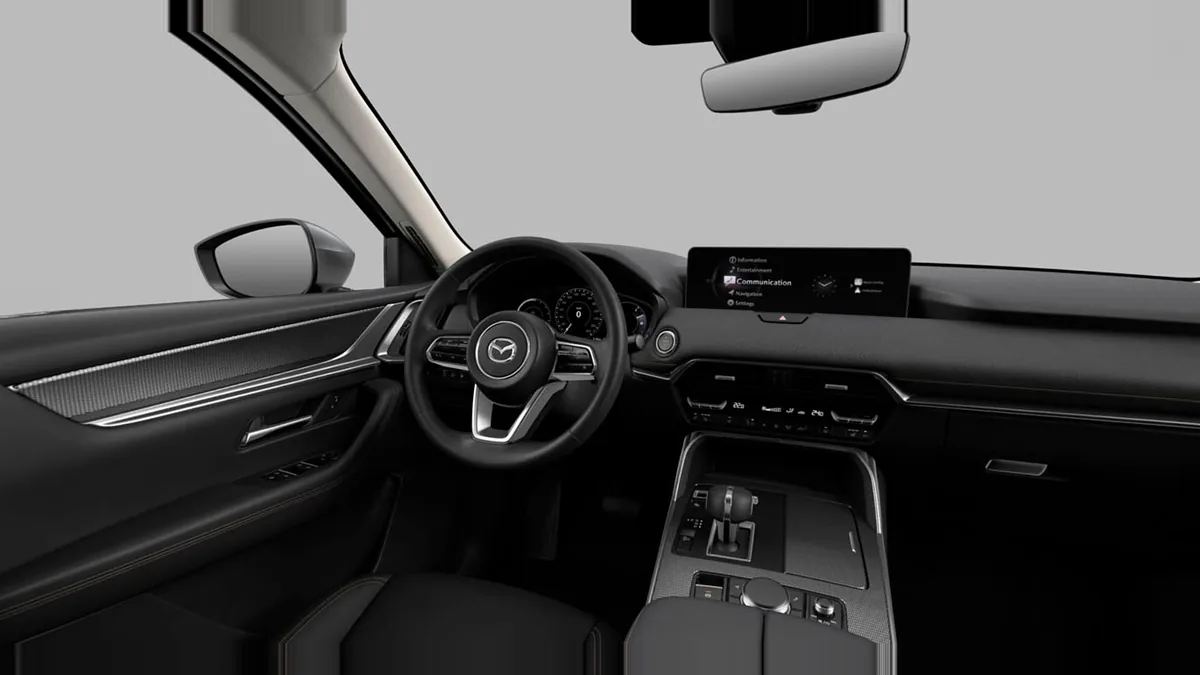 Mazda CX-60 e-Skyactiv MHEV RWD Exclusive-Line II en renting en Zaragoza — Interior