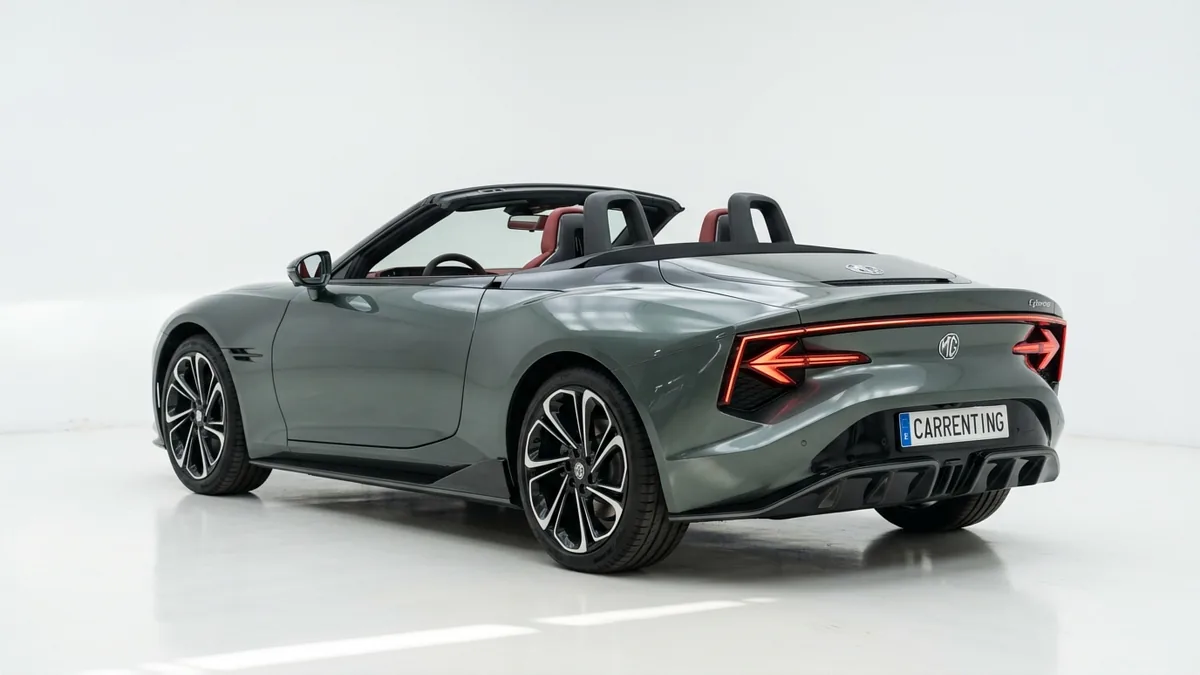 MG Cyberster Trophy Single Motor en renting en Zaragoza — Lateral