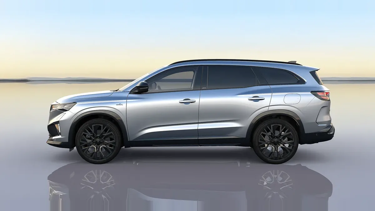 Renault Espace Espirit Alpine Full Hybrid E-Tech 146kW 7p en renting en Zaragoza — Lateral