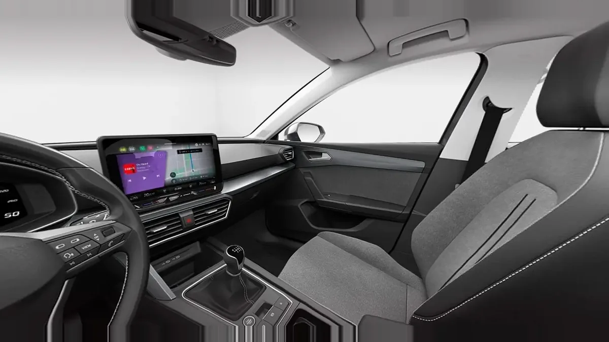 SEAT León 2.0 TDI CR St&Stp XL Fleet Pack en renting en Zaragoza — Interior